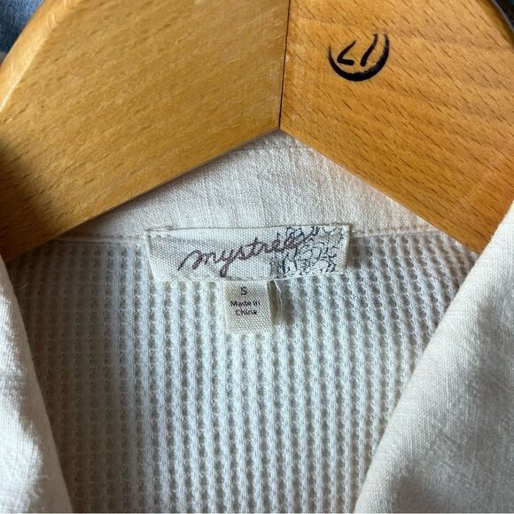 Mystree Waffle Knit Cropped Jacket Small EUC - Picture 3 of 6